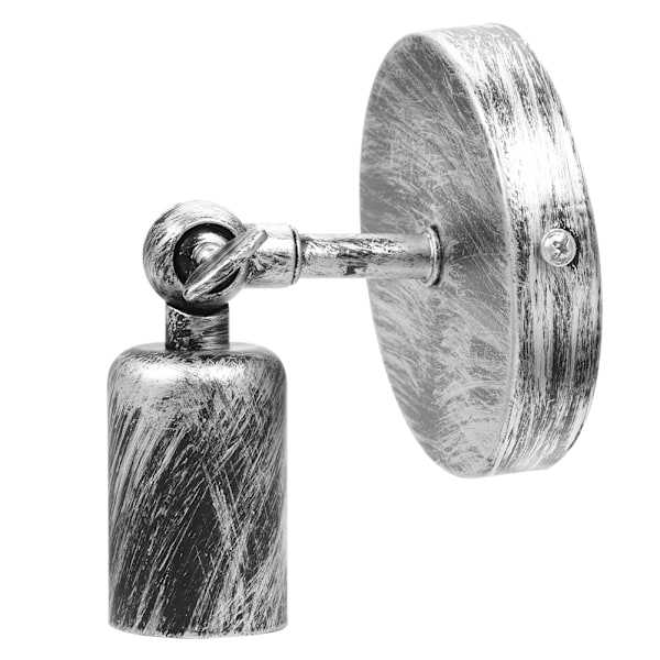 Retrostil vägglampa Bar Coffee Shop Korridor Lamphållare med E27 ljussockel (silver)