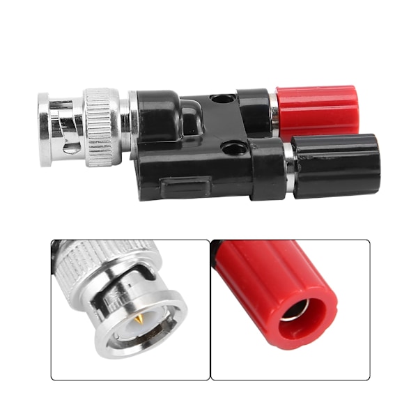 Hane til 4MM Bindingsstolper Bananplugg Jack Koaksial Adapter Connector BNC Hane Terminaler