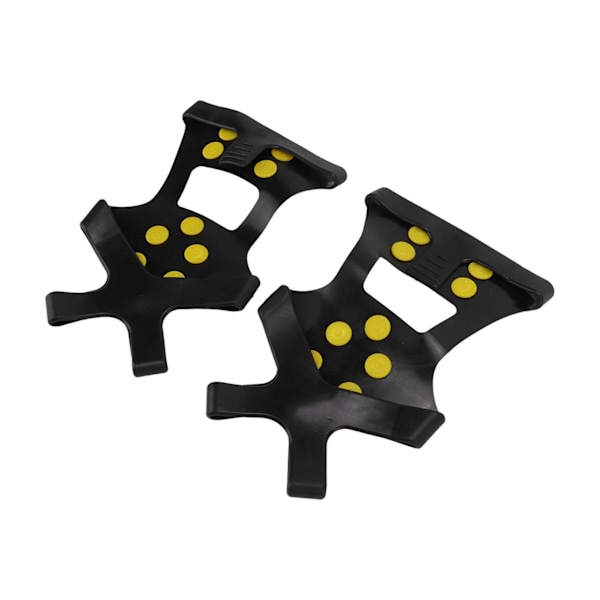1 par 10 pigger ispigger for snø og is - Anti-skli ispigger for sko og støvler - Gåpigger for tur, fotturer og klatring - Størrelse M (36‑41)