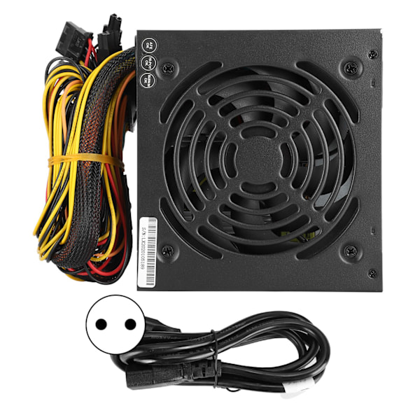 Computer Strømforsyning Desktop Lydløs Blæser Tilbehør ATX 24-PIN 400W Justerbar 115/230V EU Stik