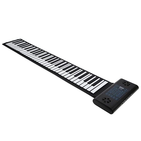 Mjukt tangentbord Piano 61-tangenter Roll Up Silikon Uppladdningsbara dubbla Bluetooth-högtalare 100-240VUS-kontakt