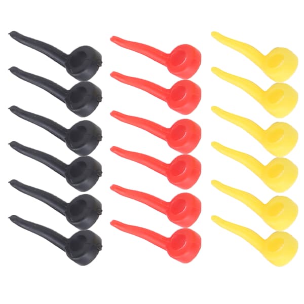 3Bag Foam Hook Line Sleeve Aligners Fisketerminalutrustning Tillbehör Kompatibel med Zig Rig
