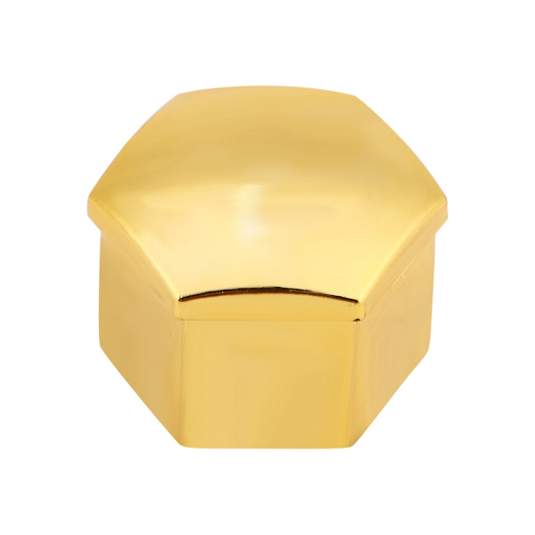 20st 17mm Universal bildäck Hjulnavskydd Luggmutter Bult Skruvskydd Skyddslock Guld