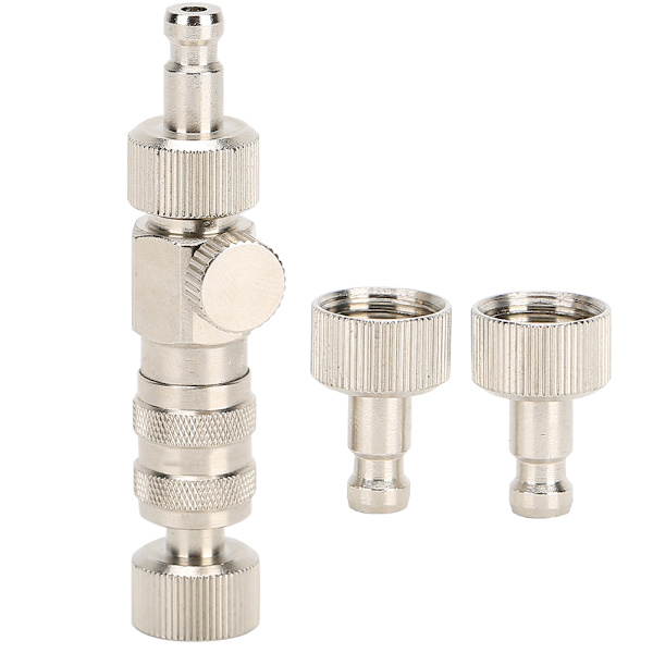 3 st Airbrush Connector Snabbkoppling med Air Flow Adjustment Air Compressor Fitting