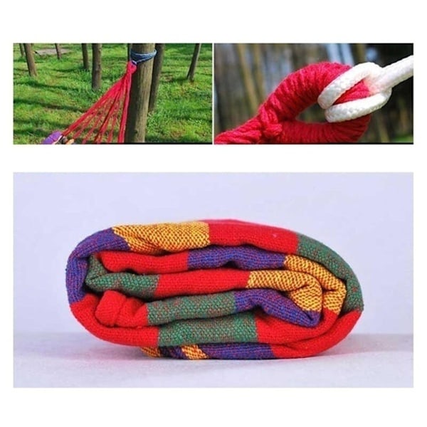 Kannettava Puutarha Canvas-Ripustusvuode Camping-Uni Swing Bed Riippuva Veranda Piha Sisä-Ulko Ripustusvuode