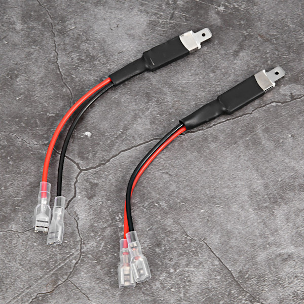 2 stk. H1 LED Single Conversion ledningskontakt Kabelholder Adapter til LED-forlygter