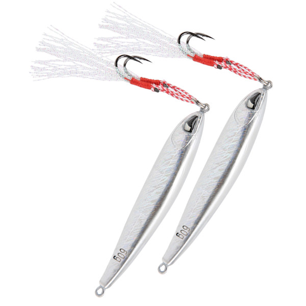 2st Fiskedrag 3D Simulering Ögon Jig Wobbler Crankbait Bass Öring Gädda Bait SwimbaitSilver