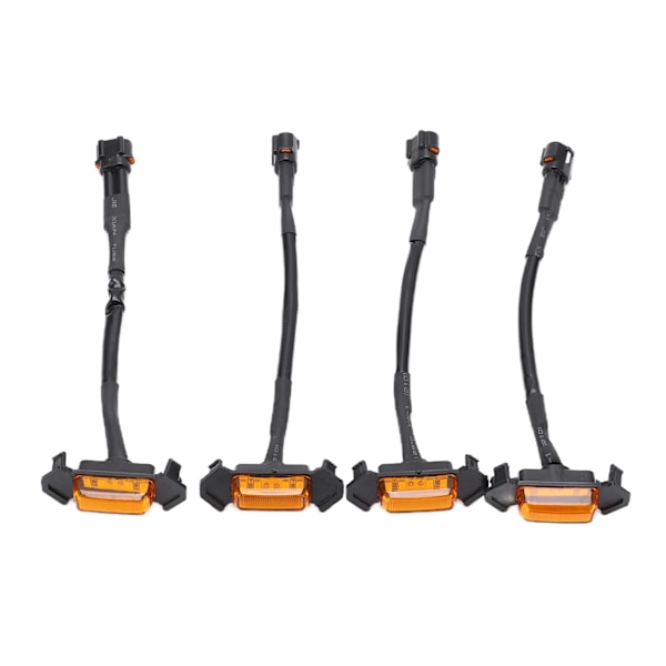 4 stk LED Forlygtegitterlys Ravfarvet Linse IP67 Vandafvisende Udskiftning til Tacoma TRD Pro 2016‑2020