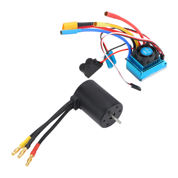 3650 3600KV harjaton ESC ja 120A harjaton moottori Vedenkestävä RC-auton osa 1:10 RC-autolle ja 1/8 RC-autolle