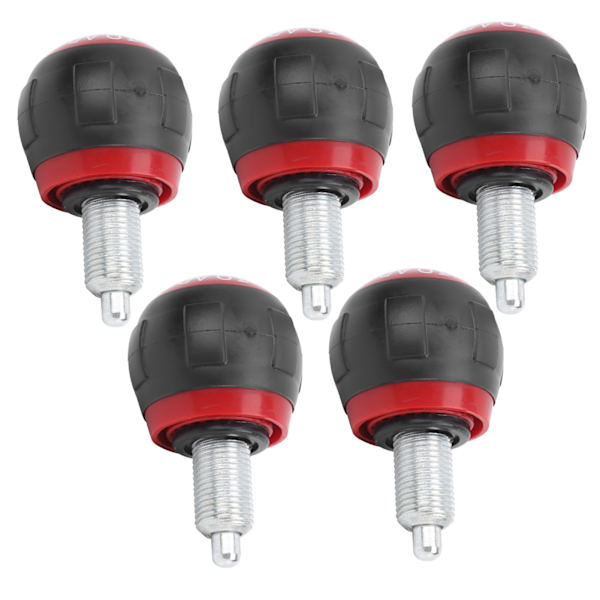 5 kpl 50x45 mm Fitness Pop Pull Pin -nuppi Irrotus Synteettinen pahvi Kahva Kuntoilu varaosat M16 Musta ja punainen