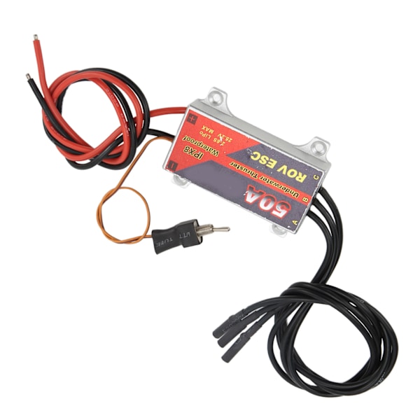 50A RC Borstlös ESC 2‑6S IPX8 Vattentät Elektronisk Hastighetsregulator med Växlare för RC Undervattenpropeller