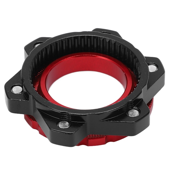 MEIJUN Centerlock till 6-bultsmonteringsadapter Låsring Aluminiumlegering axelnavadapter för genomgående axelnav Röd
