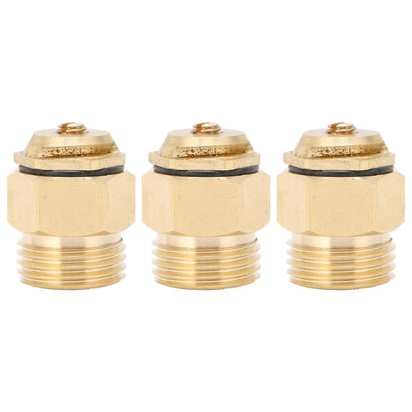 3PCS G1/2 Refraktionssprinklermunstycke Justerbart Koppar Mikrosprinklerhuvud Trädgårdsbevattningstillbehör