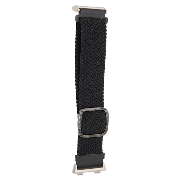 Justerbar Smartwatch-rem för Oppo Watch 2 46mm stickning Elastisk ögla klockremsbyte Svart