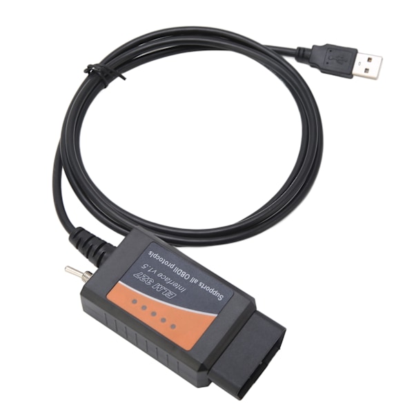 OBD2 USB-adapter för ELM327 Code Reader Scanner Diagnostikkabel för FORScan FoCCCus