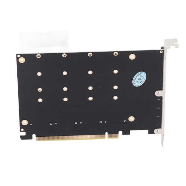 M.2 NVME SSD til PCIE X16 Adapter 4 Port Højhastighed 4x32Gbps Soft Raid Kort med individuel LED-indikator til computere