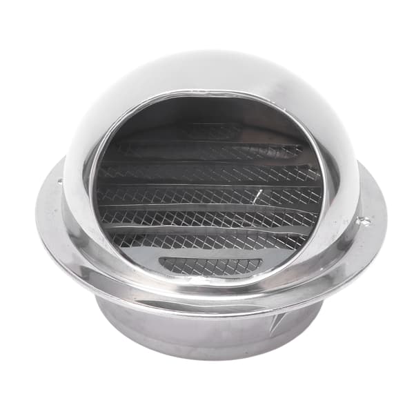 【NX】Ventilasjonshette i rustfritt stål Utvendig Regntett vindbeskyttelse Ventilasjonshette i rustfritt stål Utløp Tilbehør 4 tommer