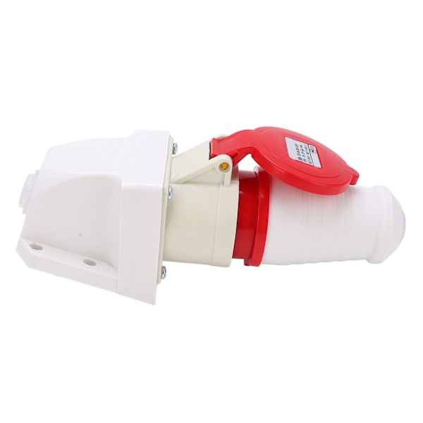 Industriell stikkontakt 380-415V 32A 4-polet 3P+E IP44 Vanntett Overflate Montert for Byggeplasser