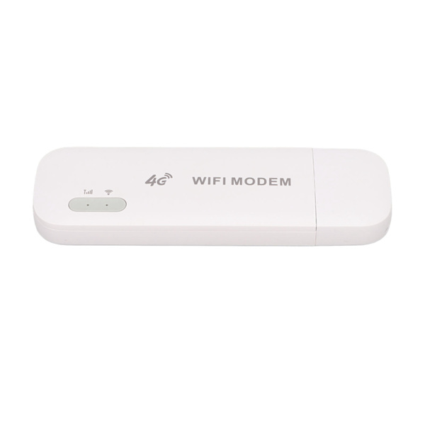 4G USB Bærbar Wifi Støtter 10 Enheder Plug and Play Multipelbeskyttelse USB Mobil Wifi til Mobiltelefon Laptop Hvid