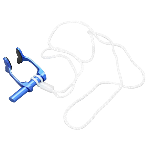 Fridykking Neseklype Sim Nese Plugger med Anti-Tap Rem for Dykking Nybegynner Trening Blå