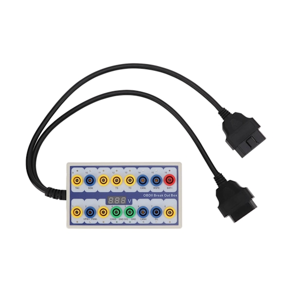 OBDII Breakout Box OBD2-protokolldetektor med diagnoskabel Universal för bil OBD-linjesignalöverföring
