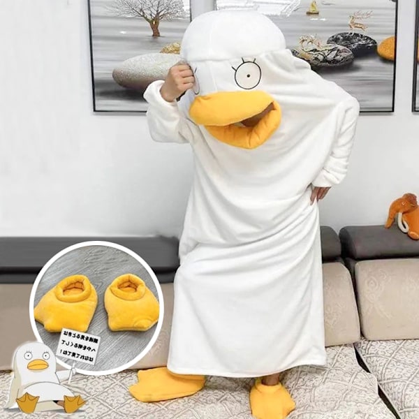 Duck Cosplay Kostymer One Piece Pyjamas Lovely Shape Jumpsuit Sovkläder för dagligt bruk Typ1 L