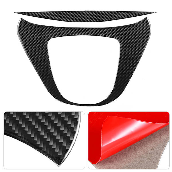 2-delt sett Myk ekte karbonfiber Senterkonsoll Girspak Multimedia Panel Trim Passform for Benz V-klasse 20152020