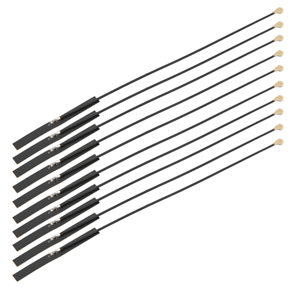 10 stk intern antenne 2.4G FPC blød 3dBi Indbygget antenne til trådløs overvågning BT-modul Første generation IPEX-hoved