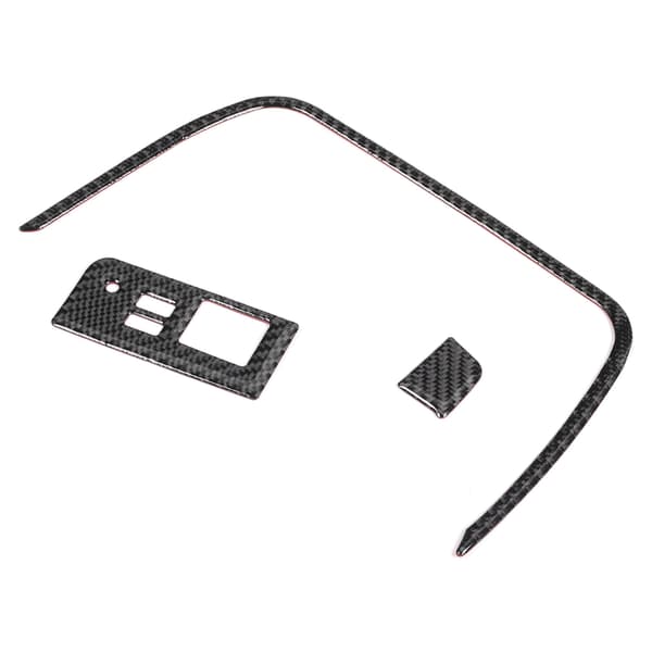 3 stk. Midtkonsoll Oppbevaringsboks Ramme Billader Knappepanel Karbonfiberdeksel Passer til Mazda MX‑5/Roadster ND 16‑20
