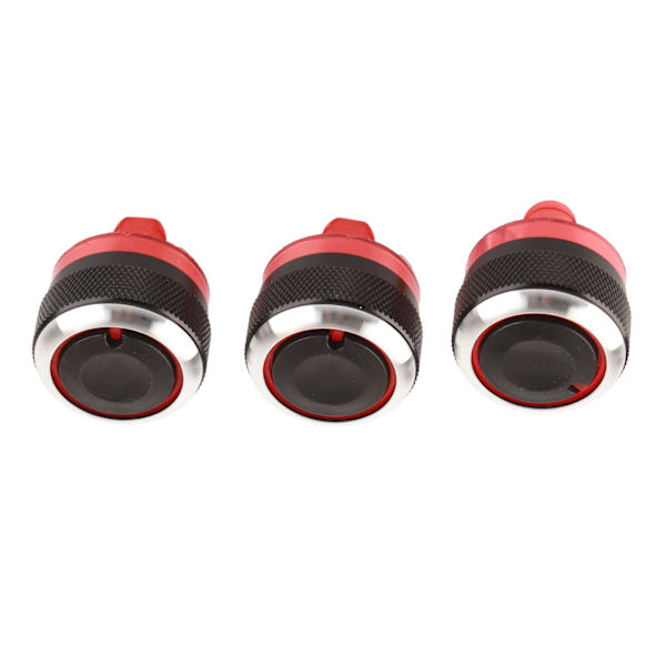 3st Bil luftkonditionering AC Fläktkontroll Switch Knop Värmeknapp Ersättning för Peugeot 206/206+/207