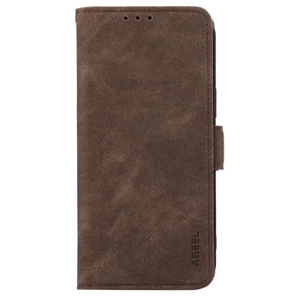 【NX】ABEEL Kompatibel med xiaomi 17 Pro Max Plånboksfodral Konstläder Stativ Brun