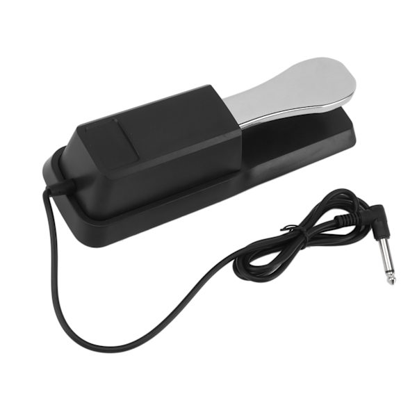 Sustain Pedal Metall Universal Piano Keyboard Support Instrument Tillbehör Silver