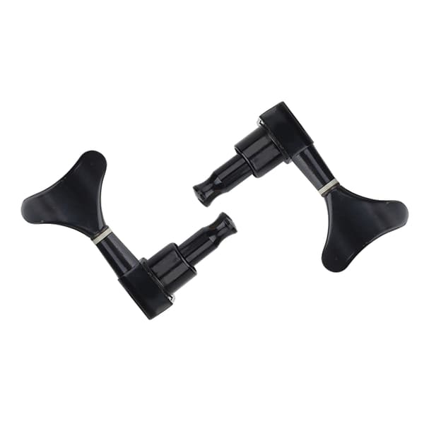 2L 2R Sorte Lukkede Zink Legering Maskinhoveder String Tuners Stemmepinde til Elbas