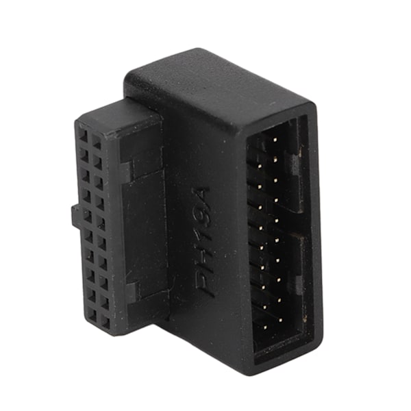 USB 3.0 90°-adapter Flerskiktskretskort Enkel installation 19/20-stifts strömadapterPH19A