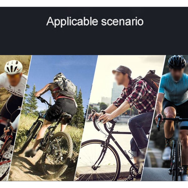 Landeveissykkel terrengsykkel aluminiumsbrakettholder for sykkelhastighetsmåler smarttelefon sportskamera sykkeltilbehør, modell: svart