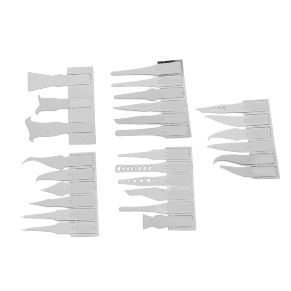27 st BGA Reparationsblad Set Ultratunn SK5 stål Stark seghet CPU IC Chip Lim Remover Kniv
