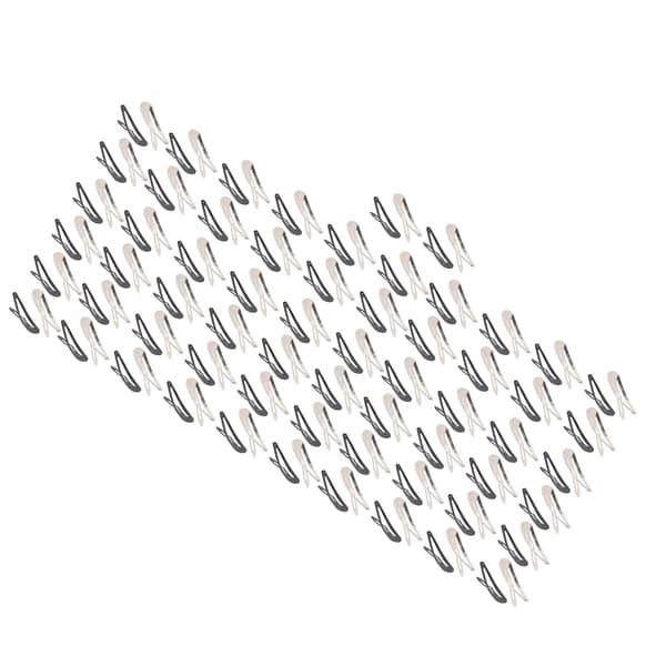 100 stk. snap-hårklemmer, fortykket, holdbart metal, 2,0 tommer lang, sikker, elastisk hårnål til kvinder, piger, DIY