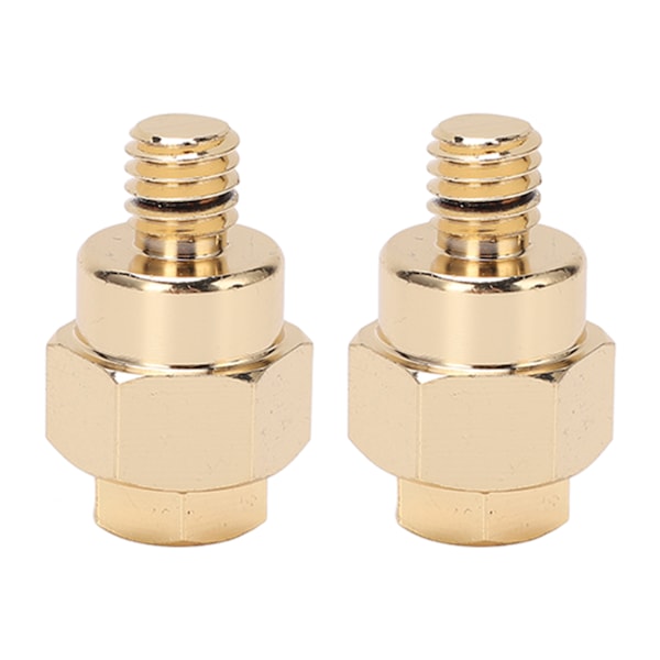 2 stk. Batteriadapterterminal med kort sidepost, 3/8 tommer NPT-gevind, messing, til plus og minus
