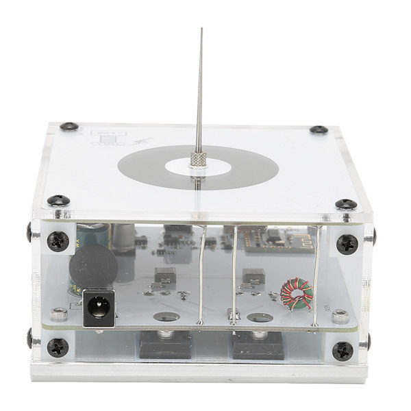 Musik Tesla Coil Arc Touchable Trådlös överföring Vit plasmahögtalare med ljus för läromedel Presenter 100‑240V US-kontakt