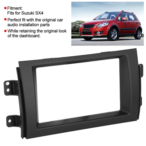 Bil DVD Radio Stereo Monteringsmodificerings Trim Panel Fascia Rammesæt Passer til Suzuki SX4