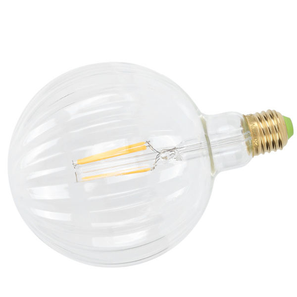 4W G125 Antik Glødepære E27 Vandmelonform LED-Glødepære Hjemindretning 220V Varmt Lys (Transparent)