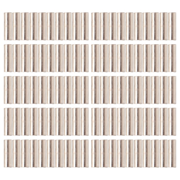 100 stk Single Barrel Crimp Sleeves Kit Korrosjonsbestandig God fiksering Fiske Line Rørkoblinger for fiske 2.6