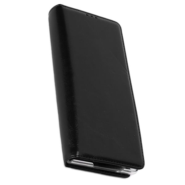 Flip-fodral i läder. Reptåligt, vikbart skyddsfodral i läder till Huawei Mate X2Black