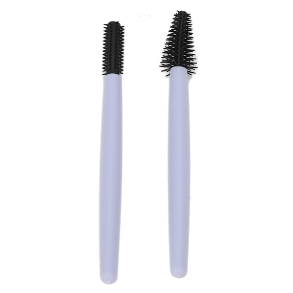 2st Ögonfransborste Silikon Ögonbryn Elastiska Bärbara Återanvändbara Mascara-stavar för Makeup Blå
