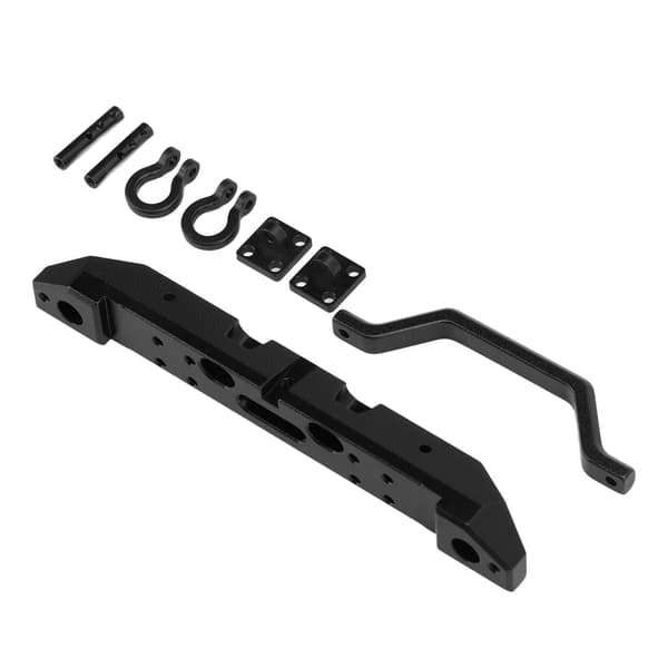RC Frontkofanger og Lys Sæt Aluminiumlegering Simulation til AXIAL SCX24 1/24 RC Bil Crawler Sort