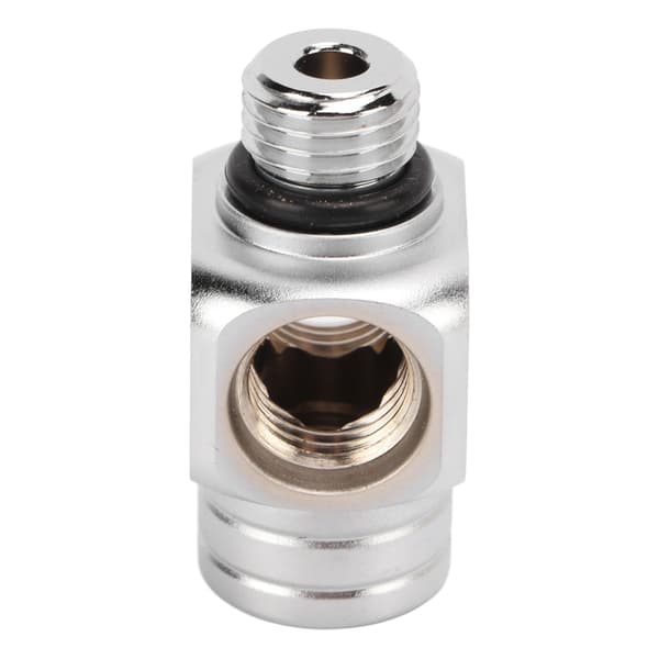【NX】Mässing förkromad dykning första steget högtrycks 1 till 3 adapter högtrycksenhetsadapter 7/16‑20