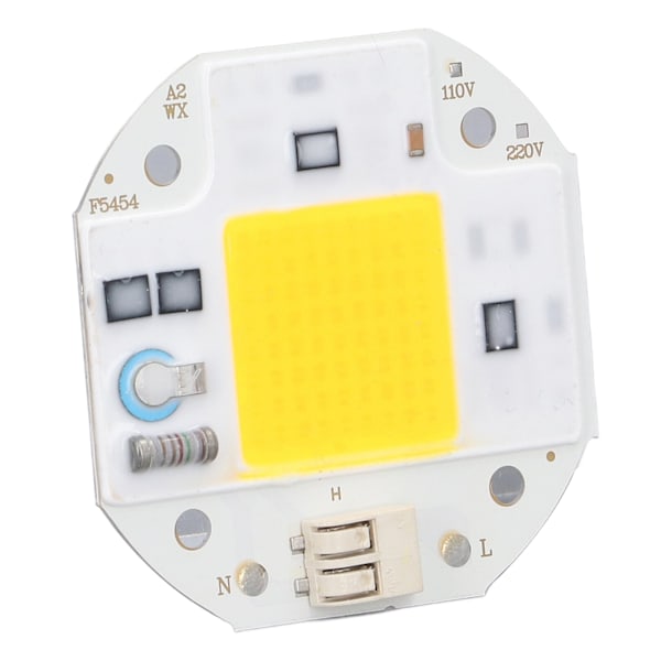 COB Lamp Bead High Power LED Chip Hög Ljusstyrka COB Light Emitter Drive Free för gör-det-själv-belysning 110V50W Varmvit 2800K‑3500K