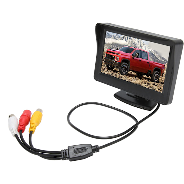 4,3-tums LCD-backup-skärm DC 12V vridbar bakifrån Back-up-skärm för billastbil RV minivan