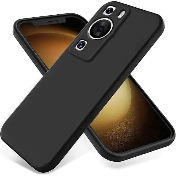 Flydende silikonecover kompatibelt med Huawei P60/P60 Pro sort