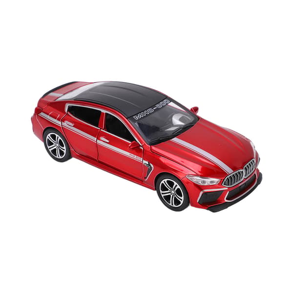 【NX】1/32 Legering Trykstøbt Modelbiler Træk Tilbage Legetøjsbiler Bilmodel med Lyd og Lys til Børn Rød